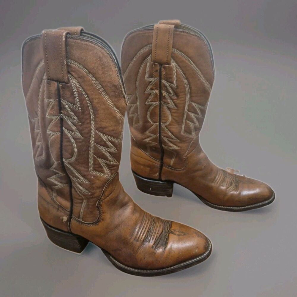 Classic Brown Western Ankle Boots - Women's Cowboy Boots